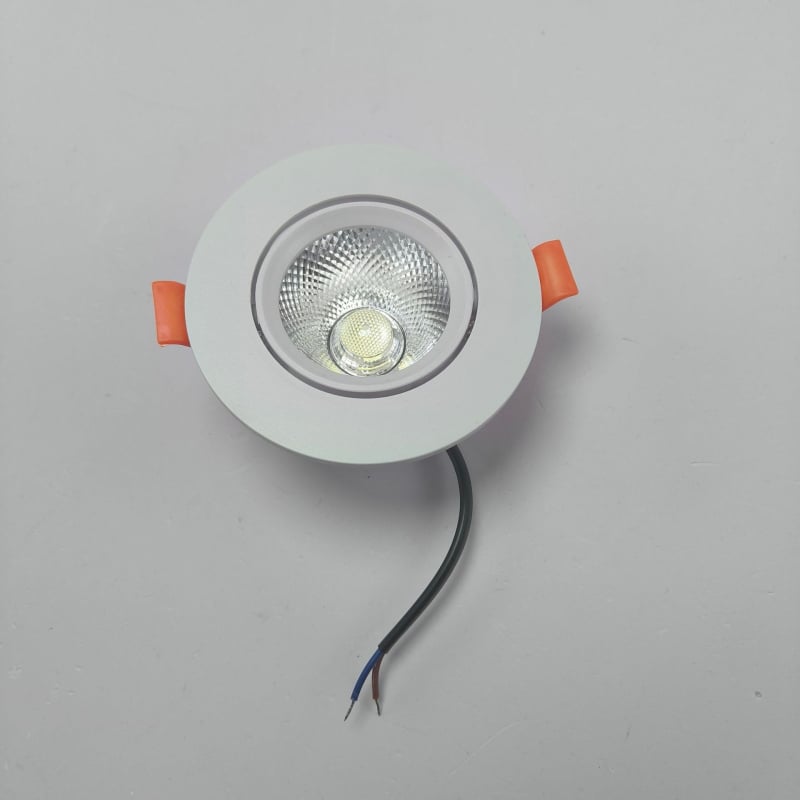 LED COB ενσωματωμένος προβολέας οροφής με ενσωματωμένο οδηγό για οικιακή χρήση, υπερ-λαμπρός με στενή δέσμη