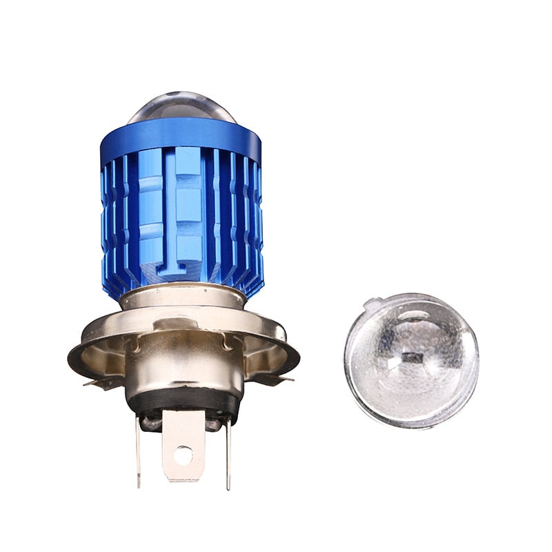 Motorkerékpár LED reflektor-lencse elektromos járművekhez — integrált magas és alacsony fényszóró-lencse, 35 mm és 26,5 mm