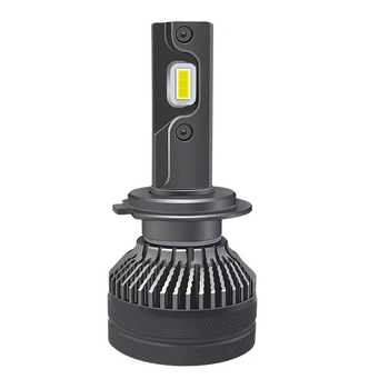 V90 LED προβολέας αυτοκινήτου με H1/H4/H7/H11 και 9005/9006/9012, διπλός χαλκός σωλήνας, 6000K λευκό φως, ενσωματωμένος μακρινός και κοντινός φωτισμός