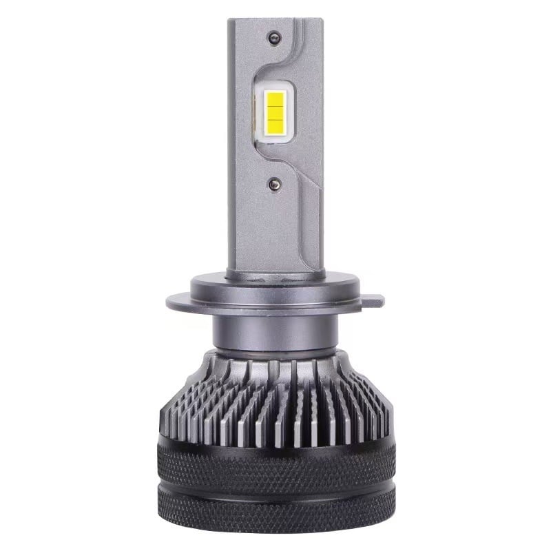 V90 LED προβολέας αυτοκινήτου με H1/H4/H7/H11 και 9005/9006/9012, διπλός χαλκός σωλήνας, 6000K λευκό φως, ενσωματωμένος μακρινός και κοντινός φωτισμός