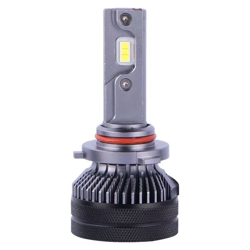 V90 LED προβολέας αυτοκινήτου με H1/H4/H7/H11 και 9005/9006/9012, διπλός χαλκός σωλήνας, 6000K λευκό φως, ενσωματωμένος μακρινός και κοντινός φωτισμός
