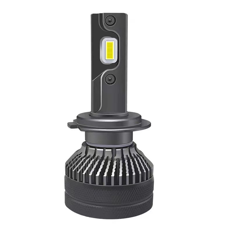 V90 LED προβολέας αυτοκινήτου με H1/H4/H7/H11 και 9005/9006/9012, διπλός χαλκός σωλήνας, 6000K λευκό φως, ενσωματωμένος μακρινός και κοντινός φωτισμός