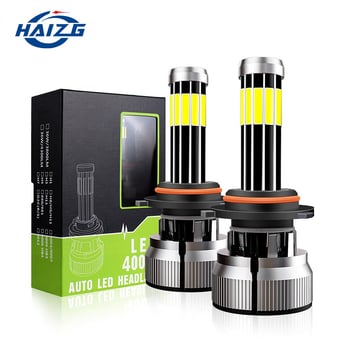 X10 LED προβολέας αυτοκινήτου με 10 πλευρές, 60W, 12V, IP67, 12000LM, αλουμινένιο περίβλημα, εμπρός φως για H7/H4