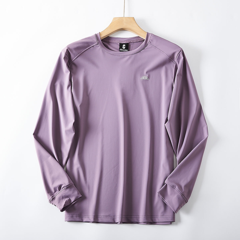 Ανδρική ελαφριά διαπνέουσα μακρυμάνικη T‑shirt για υπαίθριες ορεινές δραστηριότητες, γρήγορο στέγνωμα