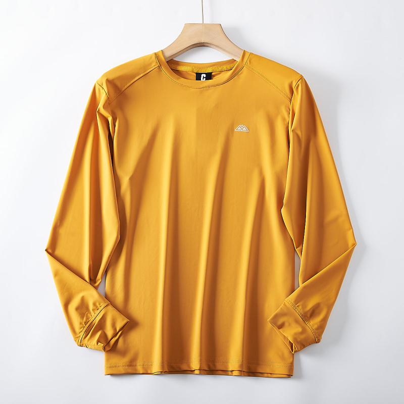 Ανδρική ελαφριά διαπνέουσα μακρυμάνικη T‑shirt για υπαίθριες ορεινές δραστηριότητες, γρήγορο στέγνωμα