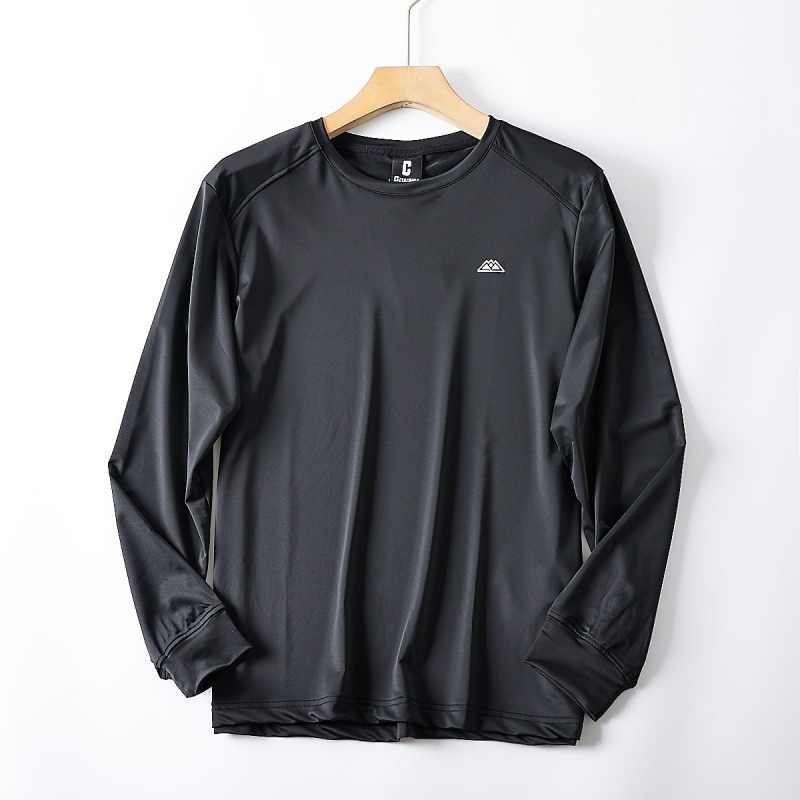 Ανδρική ελαφριά διαπνέουσα μακρυμάνικη T‑shirt για υπαίθριες ορεινές δραστηριότητες, γρήγορο στέγνωμα
