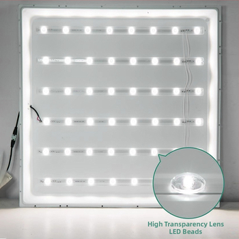 LED επίπεδο πάνελ φωτιστικό οροφής με πλήρες φάσμα και προστασία ματιών, Ra98 υψηλό CRI, ενσωματωμένος πάνελ για φωτισμό γραφείων και σχολικών αιθουσών