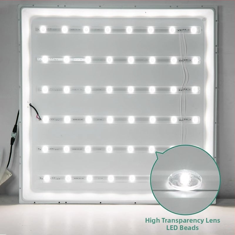 LED επίπεδο πάνελ φωτιστικό οροφής με πλήρες φάσμα και προστασία ματιών, Ra98 υψηλό CRI, ενσωματωμένος πάνελ για φωτισμό γραφείων και σχολικών αιθουσών
