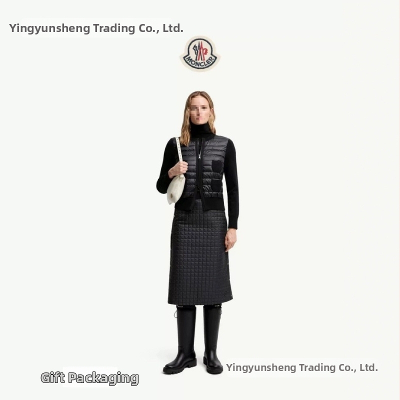 M25 unisex s stojatým golierom, biela pletená vlnená patchwork, ľahká zimná bunda s husím perím