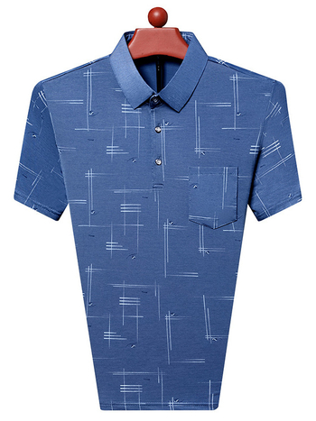 Ανδρική πόλο μπλούζα με κοντό μανίκι από ice silk για καλοκαίρι, επαγγελματικά-χαλαρό στυλ, άνετη γραμμή, πόλο γιακά