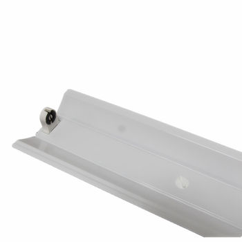 T8 0,6 m egycsöves lámpatartó fedővel, V8 LED lámpatartó reflektorral, méretek 130 x 55 mm