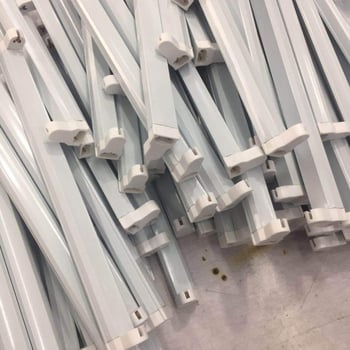 Alumínium T5/T8 lámpatartó, 4W T5 kompatibilis, 6W-8W elektronikus ballast tartó, sterilizáló lámpa cső tartó