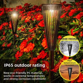 DS129 Solárna LED záhradná lampa so zemným kolíkom, pastelový štýl vonkajšej dekorácie, IP65, indukčný spínač