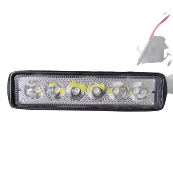 LED φως εργασίας αυτοκινήτου 18W, πλαστικό περίβλημα, ευθεία ράβδος, φώτα ημέρας για εκτός δρόμου