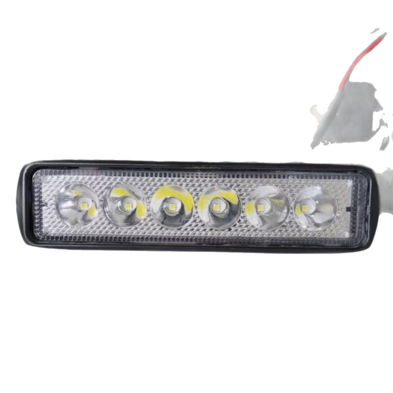 LED φως εργασίας αυτοκινήτου 18W, πλαστικό περίβλημα, ευθεία ράβδος, φώτα ημέρας για εκτός δρόμου