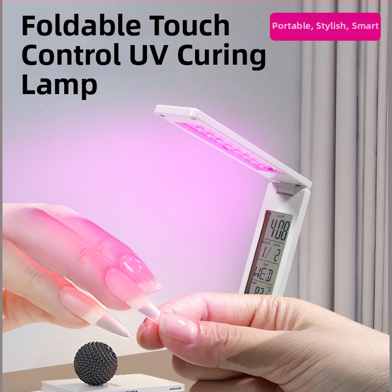 Skladacia UV LED stolná lampa s ochranou očí a nabíjaním pre kanceláriu a štúdium, lampa na nechty