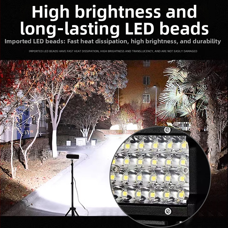 LED pracovné svetlo, 4 palce, 4 rady, 72W, pre terénne vozidlá