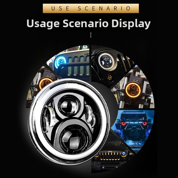 7-inčni Wrangler okrugli LED far za off-road, kompatibilan s Wrangler SUV ili pickup