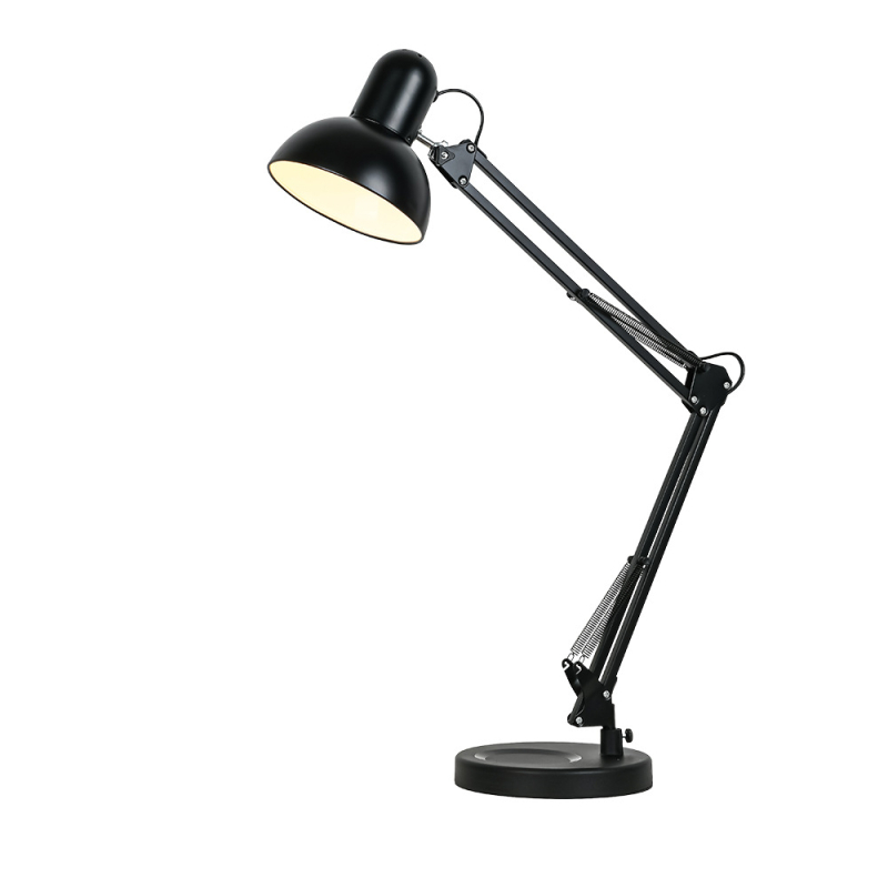 LED настолна лампа за защита на очите, дълго сгъваемо рамо и клип за учене, подходяща за маникюр и татуировка