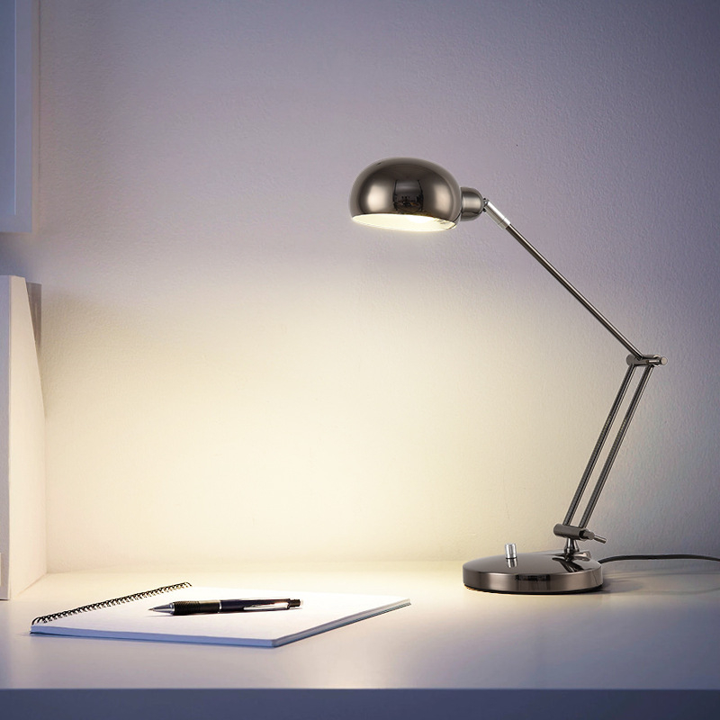 Настолна LED лампа за fotografия на бижута с метална дълга раменна част, декоративна лампа за хотели и апартаменти