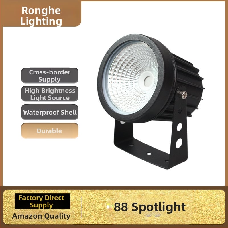 88-LED vonkajší vodotesný COB reflektor pre záhradné krajinné osvetlenie