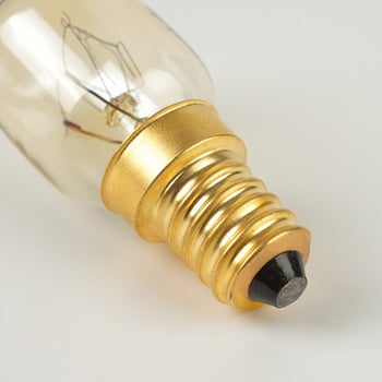 T25 15W retro gömb alakú wolframszálas Edison izzó E14S foglalattal, mikrohullámú sütőhöz