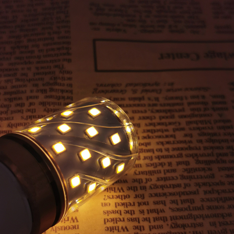 Mozaikos LED-lámpa, háromszínű fény, E12/E14/E27 foglalat, meleg fény, rendkívül fényes
