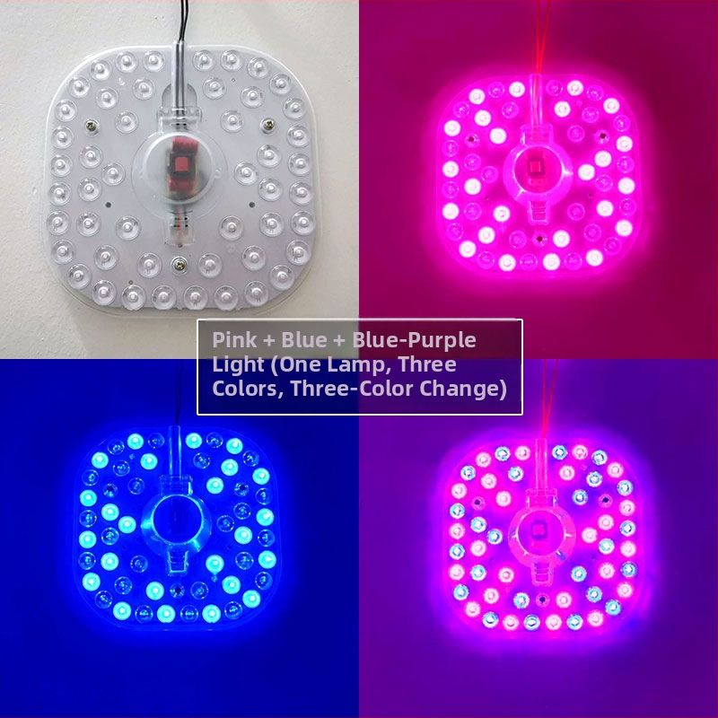 LED stropné svetlo s magnetickým modulom pre farebnú výmenu – štvorcový alebo kruhový, do spálne, balkóna a obývačky