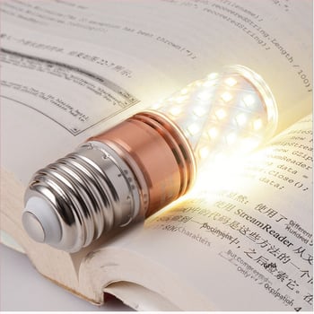 Háromszínű, szabályozható LED-lámpa E27-es foglalattal, gyertya alakú, 12W, otthoni energiatakarékos világítás