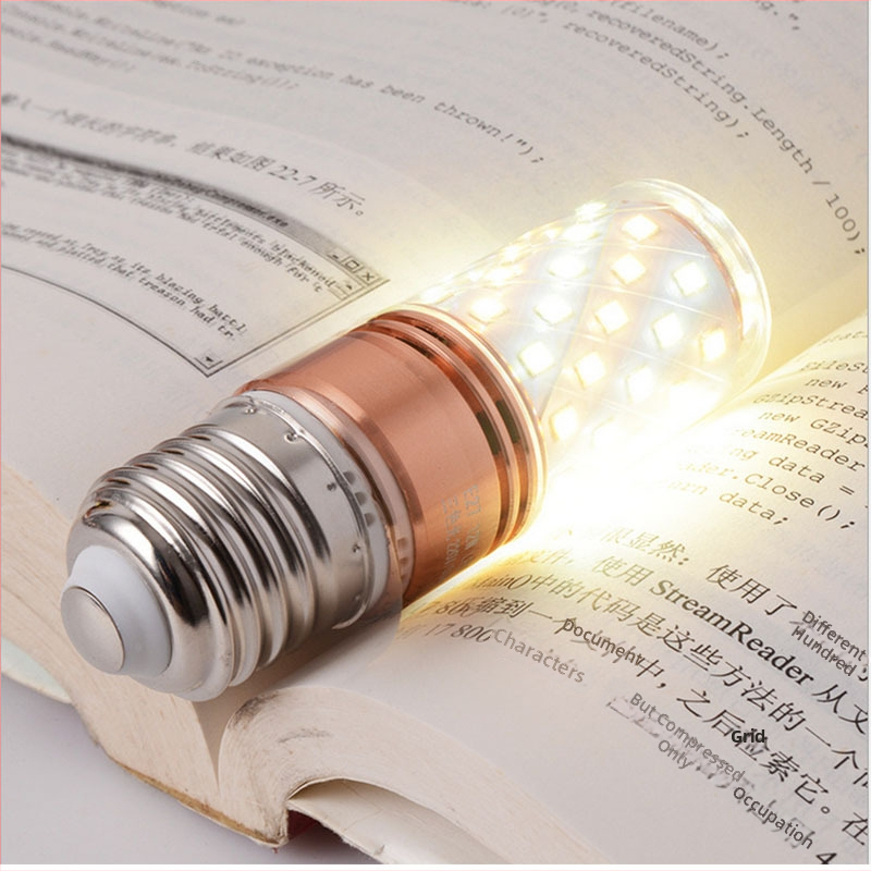 LED žiarovka s tromi farbami, stmievateľná, s puzdrom E27, tvar sviečky, 12W, domáce úspory energie