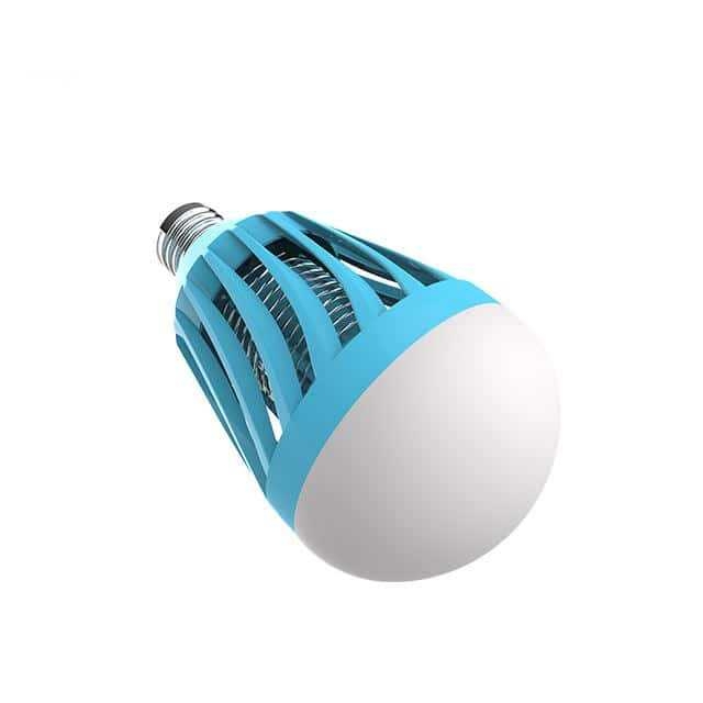 LED Λάμπα κατά των κουνουπιών για φωτισμό και απομάκρυνση, βάση E27, οικιακή χρήση, φυσικός αποτρεπτικός, μωβ φως, κλιπ-σύνδεση