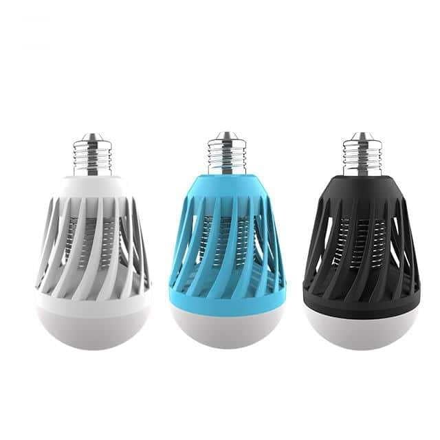 LED Λάμπα κατά των κουνουπιών για φωτισμό και απομάκρυνση, βάση E27, οικιακή χρήση, φυσικός αποτρεπτικός, μωβ φως, κλιπ-σύνδεση