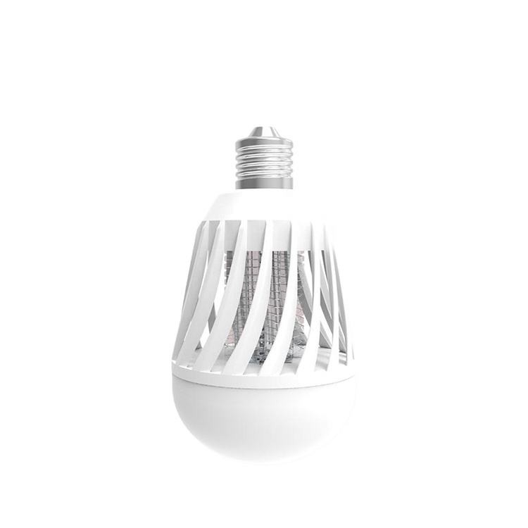 LED Λάμπα κατά των κουνουπιών για φωτισμό και απομάκρυνση, βάση E27, οικιακή χρήση, φυσικός αποτρεπτικός, μωβ φως, κλιπ-σύνδεση