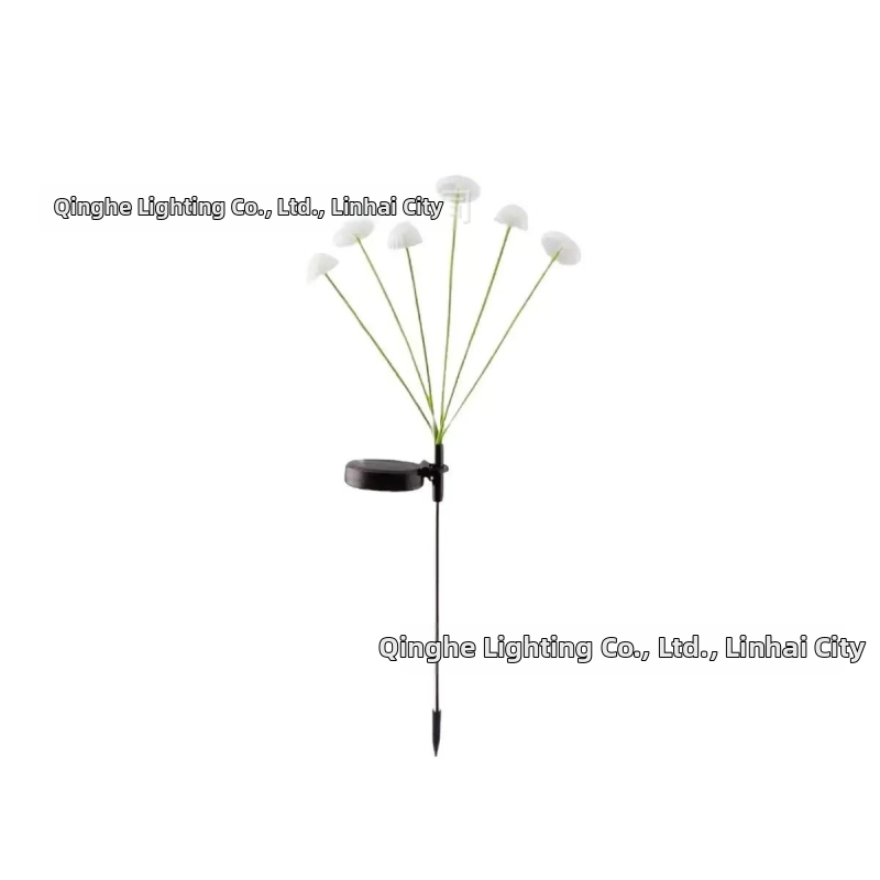 Solárna lampa huby vo forme medúzy pre vonkajšiu záhradu a balkón – ambientné okolitné osvetlenie, zapustené do zeme