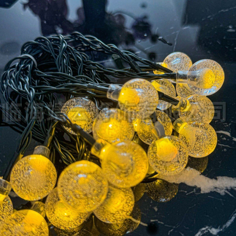 LED ηλιακά εξωτερικά φώτα – μπάλες-φυσαλίδες για κήπο, αδιάβροχα, διακοσμητικά φώτα με κρυστάλλινες αλυσίδες φωτισμού