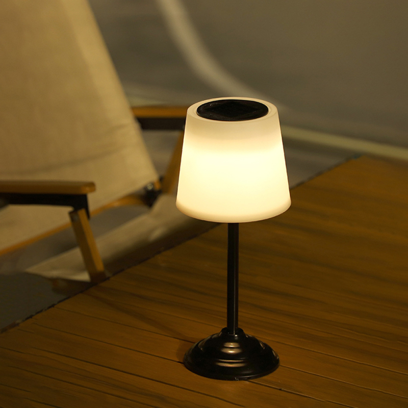Ηλιακή επιτραπέζια LED λάμπα για εξωτερικούς χώρους – διακοσμητικό νυχτερινό φως για κήπο και τοπίο, λάμπα ατμόσφαιρας