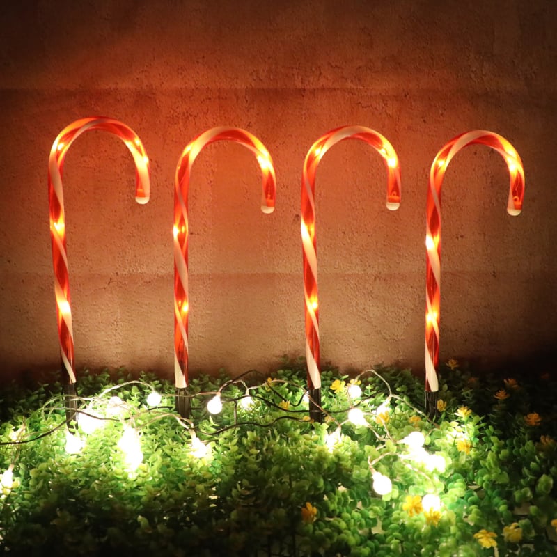 Vianočná slnečná päť v jednom paličková zemná lampa, vonkajšie použitie, vodotesná záhradná dekorácia