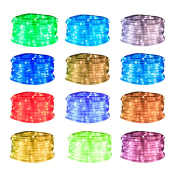 RGB farebné LED trubkové svetlá s riadením bodov pre vianočnú záhradnú výzdobu