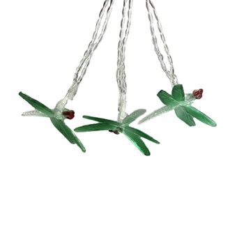 LED reťaz svetiel s tvarmi dragonfly a butterfly pre vonkajšiu záhradu, vodotesné, dĺžka 1 m, dekorácia dvora