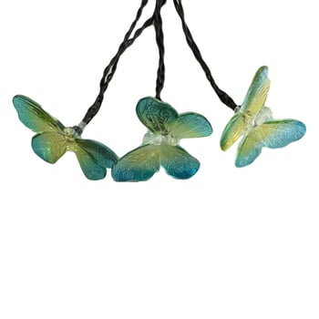 LED reťaz svetiel s tvarmi dragonfly a butterfly pre vonkajšiu záhradu, vodotesné, dĺžka 1 m, dekorácia dvora