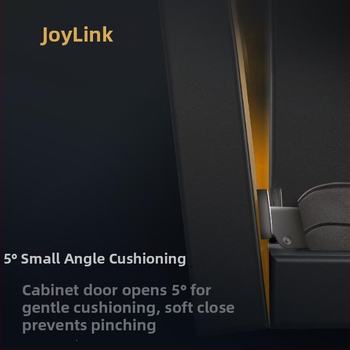 Joylink pánty pre šatníkové skrine s hydraulickým tlmičom, dvojstupňový chod, univerzálny pre drevené dvere