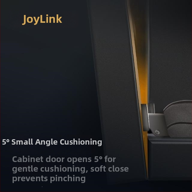 Joylink pánty pre šatníkové skrine s hydraulickým tlmičom, dvojstupňový chod, univerzálny pre drevené dvere