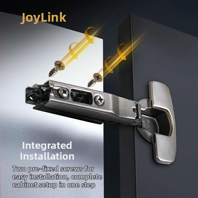 Joylink pánty pre šatníkové skrine s hydraulickým tlmičom, dvojstupňový chod, univerzálny pre drevené dvere