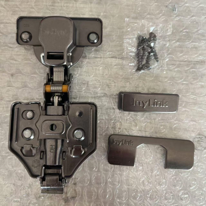 JoyLink Left Neighbor Alpha μεντεσές 3D ρύθμισης για πόρρες με πάχος 35 mm, μηδενική γωνία, γρήγορη εγκατάσταση, χρώμα τιτάνιο γκουνμέταλ