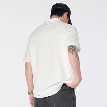 Ανδρικό πόλο μπλουζάκι για το καλοκαίρι, κοντό μανίκι, ελεύθερη γραμμή, μονόχρωμο, με γιακά
