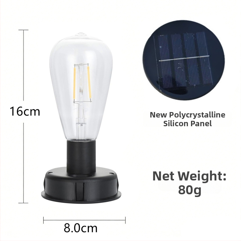 Vonkajší solárny lampáš s LED svetelným zdrojom, železný lampáš s krytom lampy, priemer 80 cm.