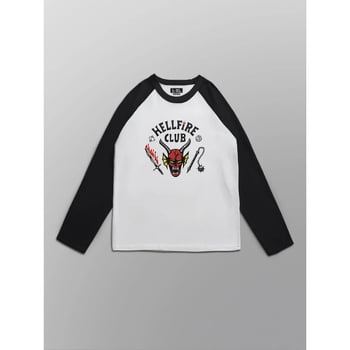 Γυναικείο T‑shirt ραγκλάν με μακριά μανίκια από βαμβάκι, ριγέ, χαλαρή γραμμή, στυλ κολλεγίου, άνοιξη 2025