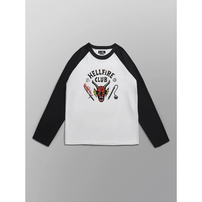 Γυναικείο T‑shirt ραγκλάν με μακριά μανίκια από βαμβάκι, ριγέ, χαλαρή γραμμή, στυλ κολλεγίου, άνοιξη 2025