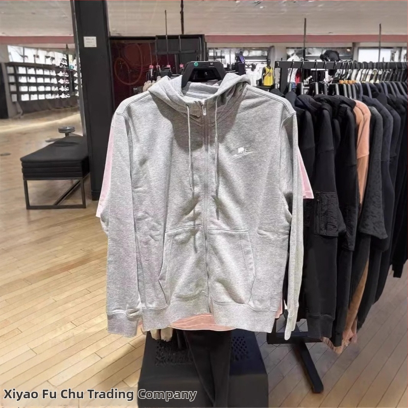 Unisex pletená mikina s kapucňou a zipsom na jar a jeseň, ľahký kardigánový štýl svetr BV2649