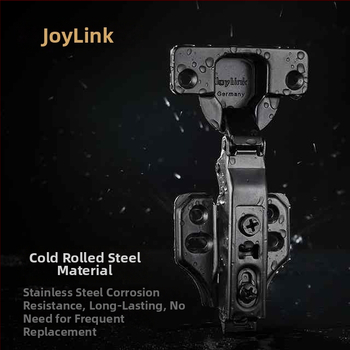 JoyLink Ľavý Sused Alpha 35 mm Hrubé Dverové Pánty, Rýchla Inštalácia, Odnímateľný, Skrinkové Dvere so Žiadnym Uhlom